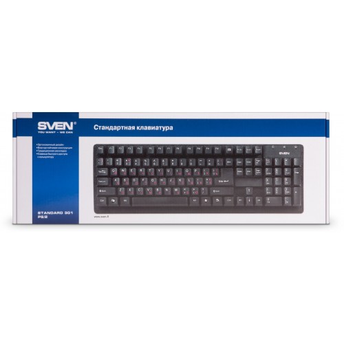 Клавиатура SVEN Standard 301 (черный) 1