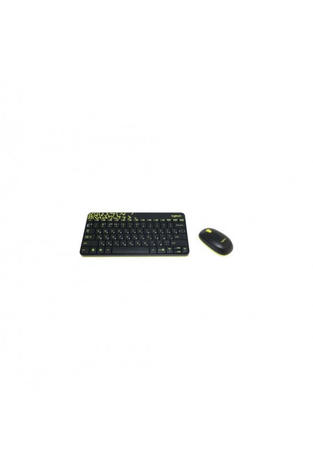 Комплект Logitech MK240 (черный/желтый) 