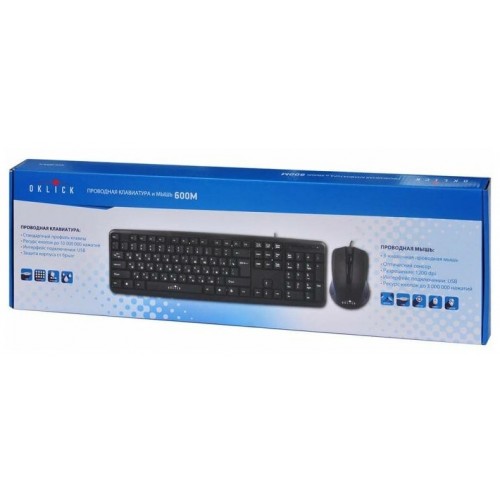 Комплект Oklick 600M (черный) 