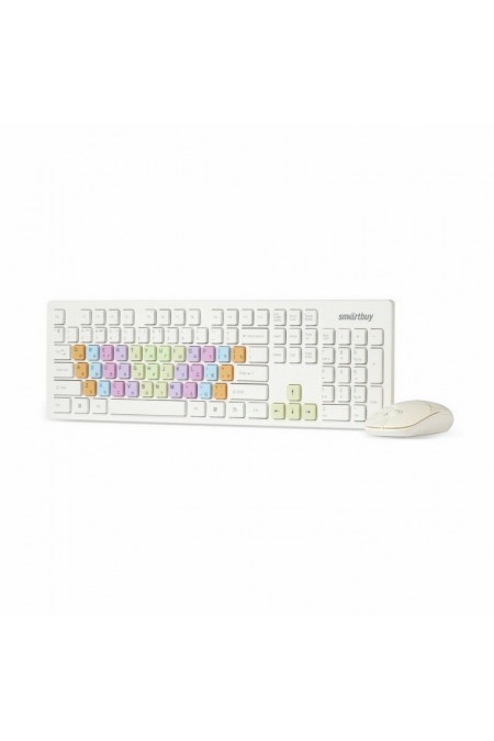 Комплект SmartBuy 218346AG (цветные клавиши) (белый) 
