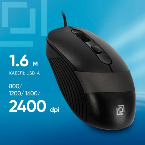 Мышь Oklick 310M (черный/серый) 4