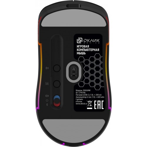 Беспроводная мышь Oklick 900GMW (черный) 6