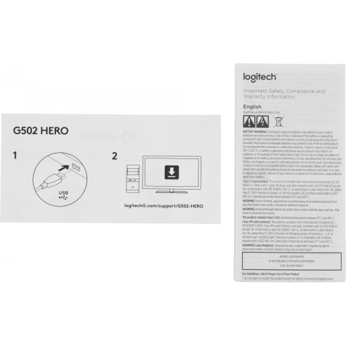 Мышь Logitech G502 Hero (910-005469/910-005471) (черный) 10