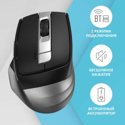 Беспроводная мышь A4Tech Fstyler FB35CS (серый/черный)