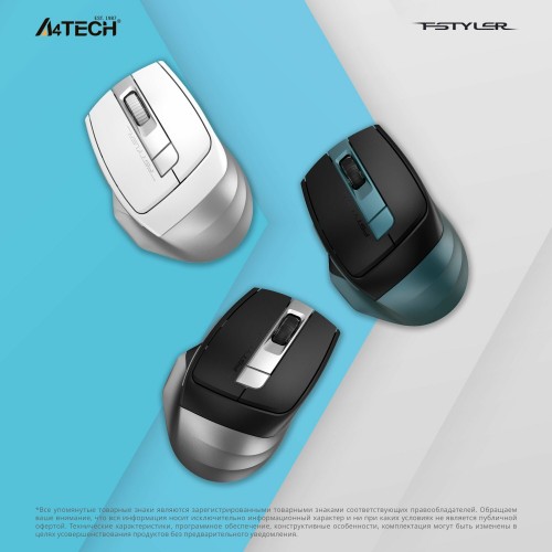Беспроводная мышь A4Tech Fstyler FB35CS (серый/черный) 5