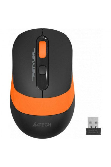 Беспроводная мышь A4Tech Fstyler FG10 (черный/оранжевый) 