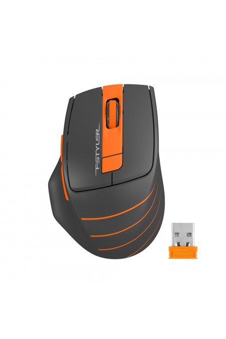 Беспроводная мышь A4Tech Fstyler FG30S (серый/оранжевый) 