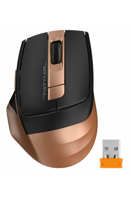 Беспроводная мышь A4Tech Fstyler FG35 (золотой/черный) 
