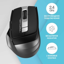 Беспроводная мышь A4Tech Fstyler FG35S (серый/черный)