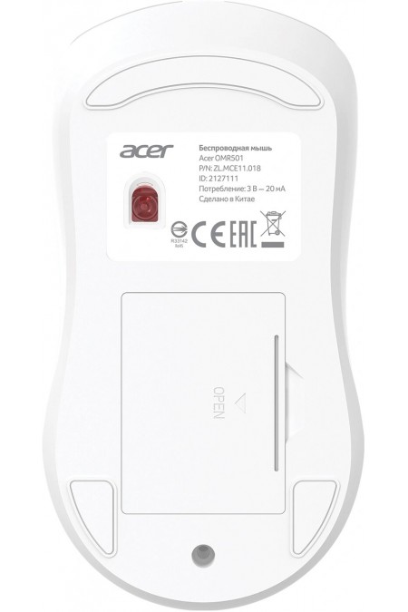 Беспроводная мышь Acer OMR501 (ZL.MCE11.018) (белый) 7