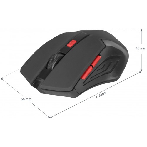 Беспроводная мышь Defender Accura MM-275 (черный/красный) 9