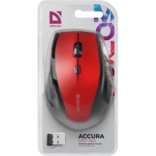 Беспроводная мышь Defender Accura MM-365 (красный) 7