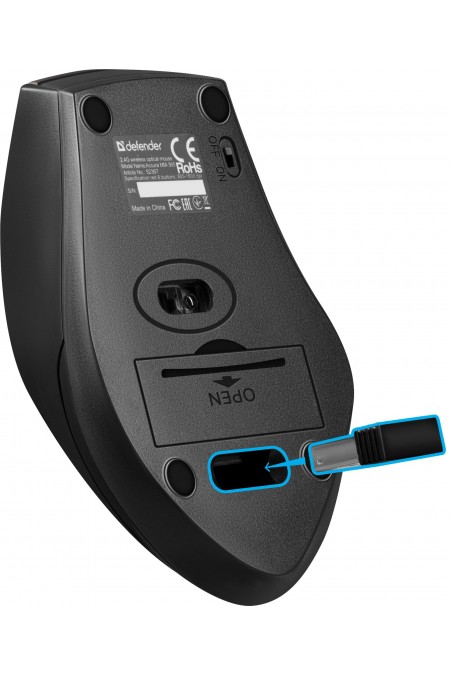 Беспроводная мышь Defender Accura MM-665 (черный) 1