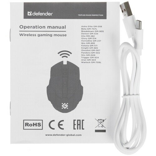 Беспроводная мышь Defender Astro Elite GM-056 (52056) (белый) 7