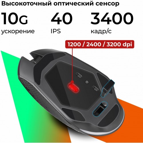 Беспроводная мышь Defender Glory (52514) (черный) 1