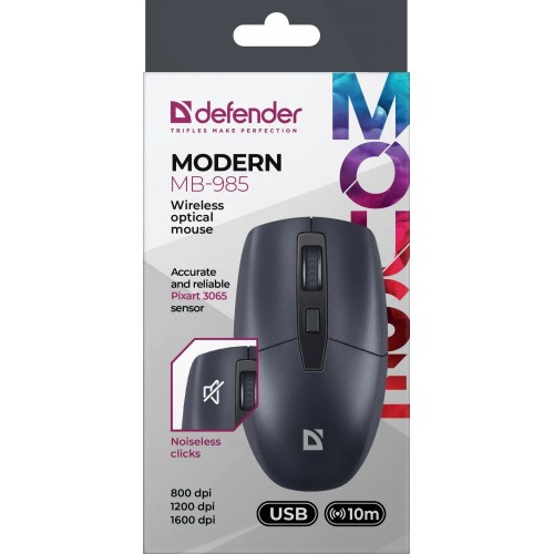 Беспроводная мышь Defender MB-985 (черный) 3