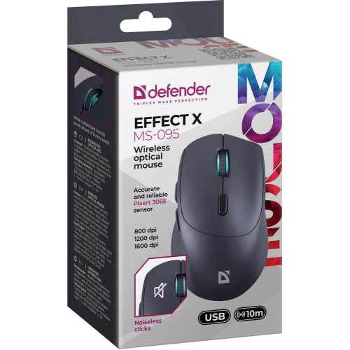 Беспроводная мышь Defender MS-095 (черный) 3