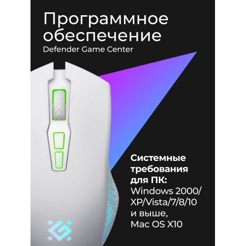 Беспроводная мышь Defender Pandora GM-502 (белый) 5