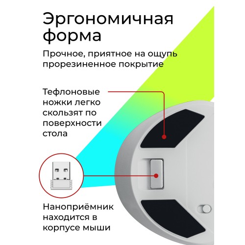 Беспроводная мышь Defender Pandora GM-502 (белый) 6