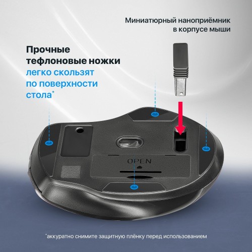 Беспроводная мышь Defender Prime MB-053 (черный) 4