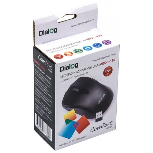 Беспроводная мышь Dialog MROC-15U (черный) 4