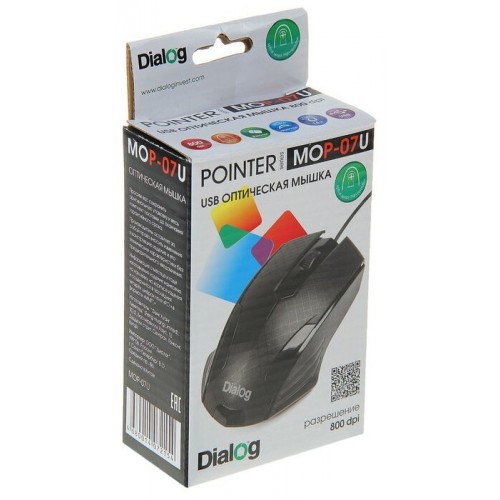 Беспроводная мышь Dialog MROP-07U USB (черный) 3