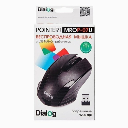 Беспроводная мышь Dialog MROP-07U USB (черный) 4
