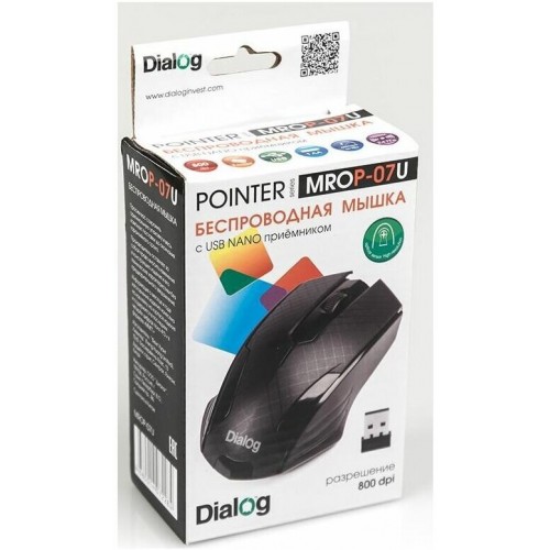 Беспроводная мышь Dialog MROP-07U USB (черный) 7