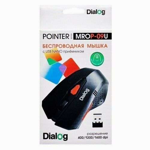 Беспроводная мышь Dialog MROP-09U USB (черный) 6