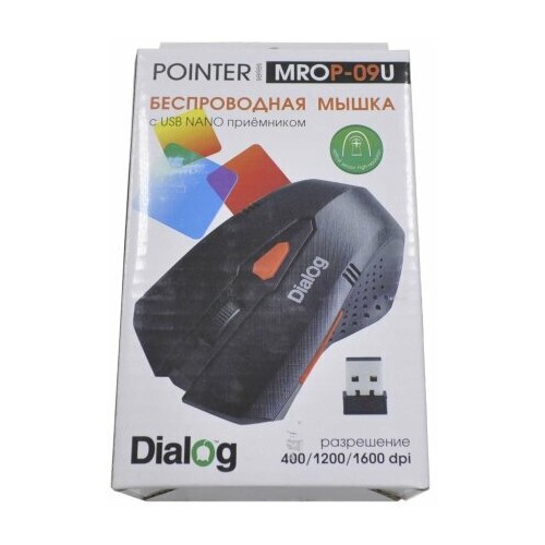 Беспроводная мышь Dialog MROP-09U USB (черный) 9