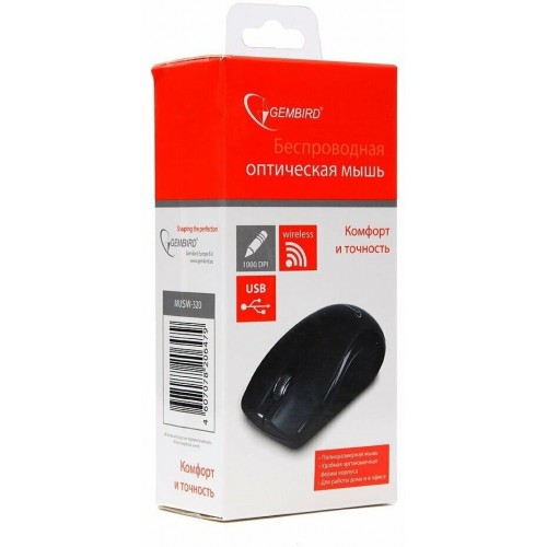 Беспроводная мышь Gembird MUSW-320 USB (черный) 5