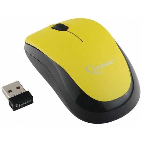 Беспроводная мышь Gembird MUSW-360 (желтый/черный) 1