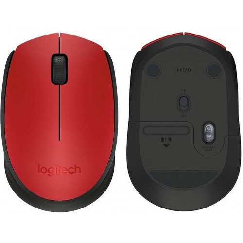 Беспроводная мышь Logitech M170 (910-004648) (красный/черный) 6