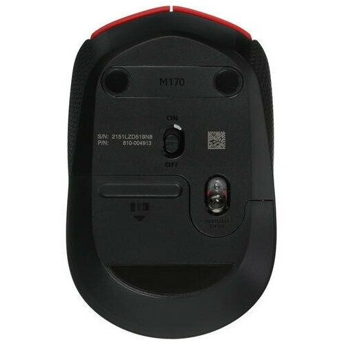 Беспроводная мышь Logitech M170 (910-004648) (красный/черный) 8