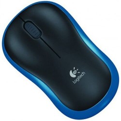 Беспроводная мышь Logitech M185 (910-002239) (черный/синий)