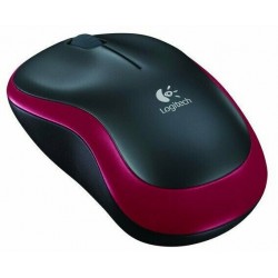 Беспроводная мышь Logitech M185 (910-002240/910-002633) (черный/красный)