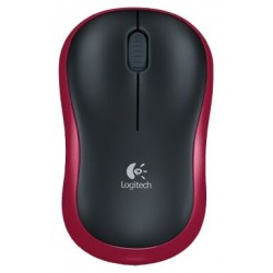 Беспроводная мышь Logitech M185 (910-002240/910-002633) (черный/красный)