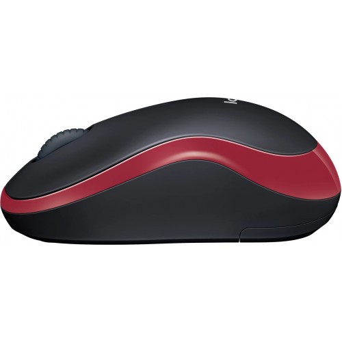 Беспроводная мышь Logitech M185 (910-002240/910-002633) (черный/красный) 1