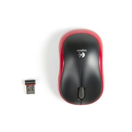 Беспроводная мышь Logitech M185 (910-002240/910-002633) (черный/красный) 5