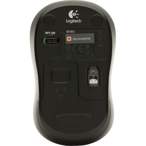 Беспроводная мышь Logitech M185 (910-002240/910-002633) (черный/красный) 8