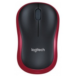 Беспроводная мышь Logitech M186 (910-004133) (черный/красный)