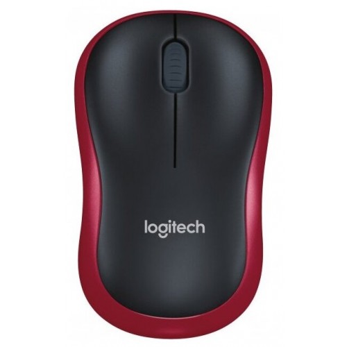 Беспроводная мышь Logitech M186 (910-004133) (черный/красный) 