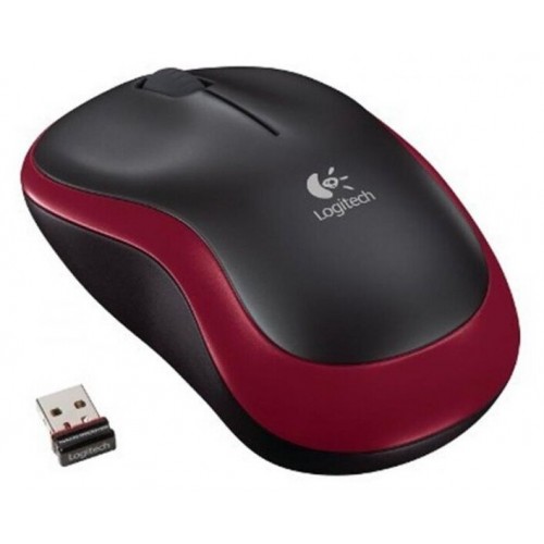 Беспроводная мышь Logitech M186 (910-004133) (черный/красный) 4