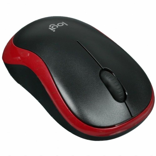 Беспроводная мышь Logitech M186 (910-004133) (черный/красный) 8