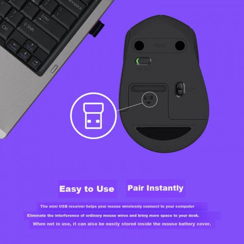 Беспроводная мышь Logitech M275 (910-007326) (черный) 5