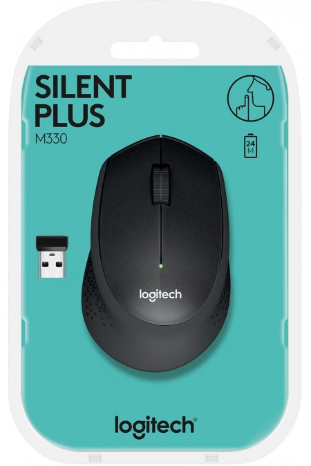 Беспроводная мышь Logitech M330 SILENT PLUS (910-004924) (черный) 5