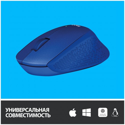 Беспроводная мышь Logitech M330 Silent Plus (910-004910) (синий) 2