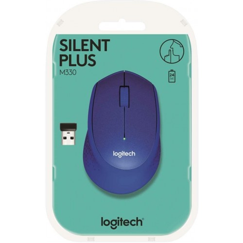 Беспроводная мышь Logitech M330 Silent Plus (910-004910) (синий) 5