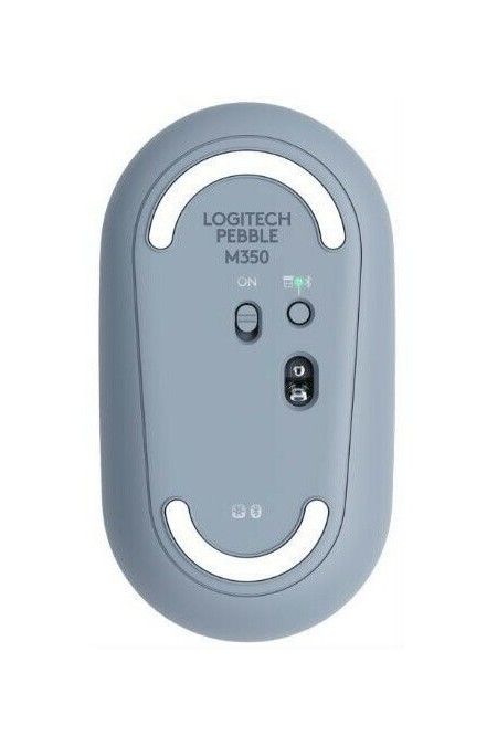 Беспроводная мышь Logitech M350 (910-006653/910-005719) (серо-голубой) 3