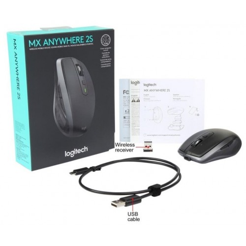 Беспроводная мышь Logitech MX Anywhere 2S (910-006287/910-006211) (графитовый) 3